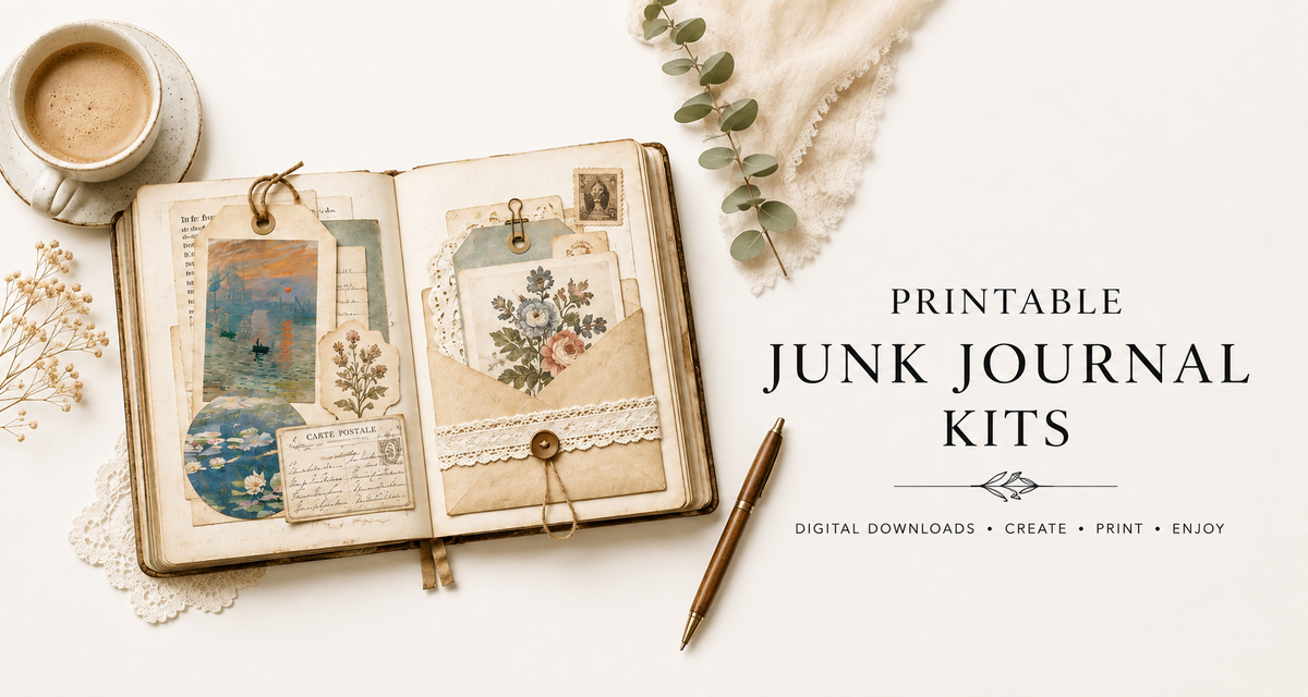 Printable Junk Journal Kits