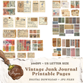 Vintage Tickets Junk Journal Printable Kit – 5 Pages