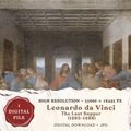 The Last Supper by Leonardo da Vinci high resolution Renaissance religious printable wall art