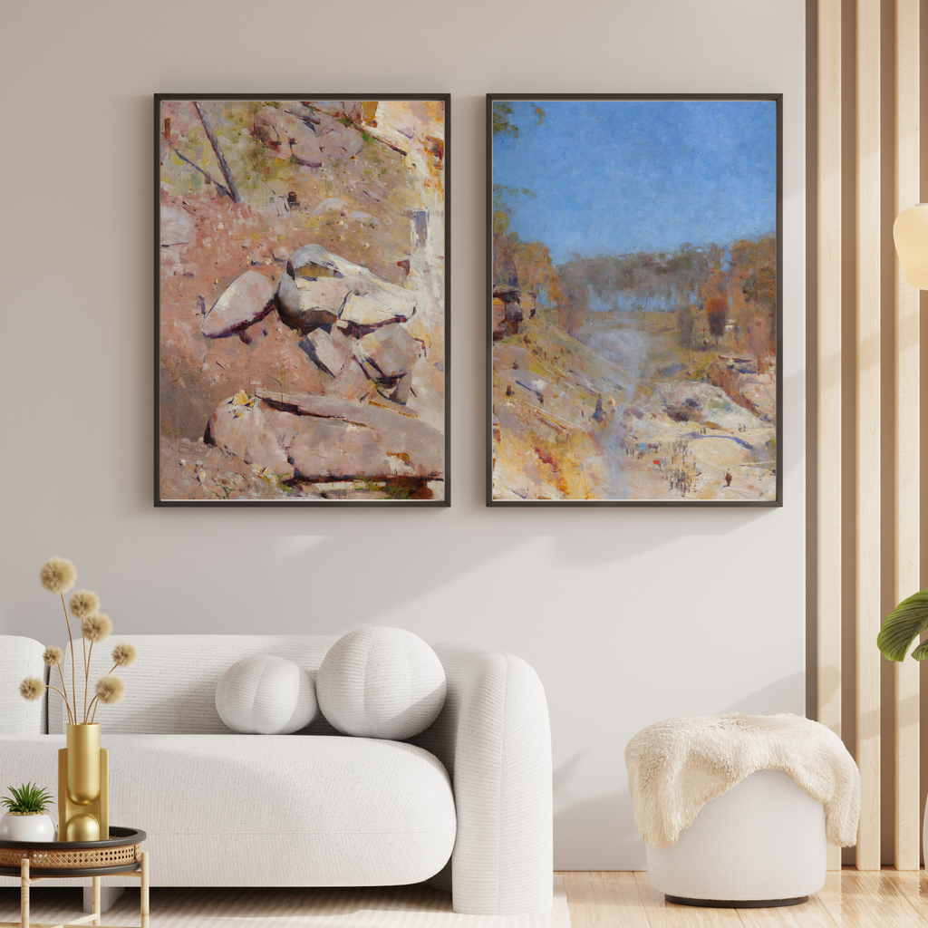 Arthur Streeton Australian landscape printable gallery wall art