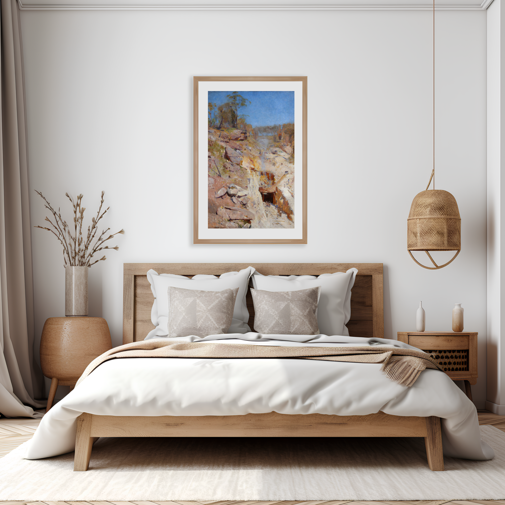 Arthur Streeton landscape printable wall art for bedroom decor