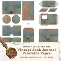 Claude Monet Impression Sunrise printable junk journal kit with vintage ephemera
