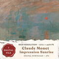 Claude Monet Impression Sunrise printable wall art