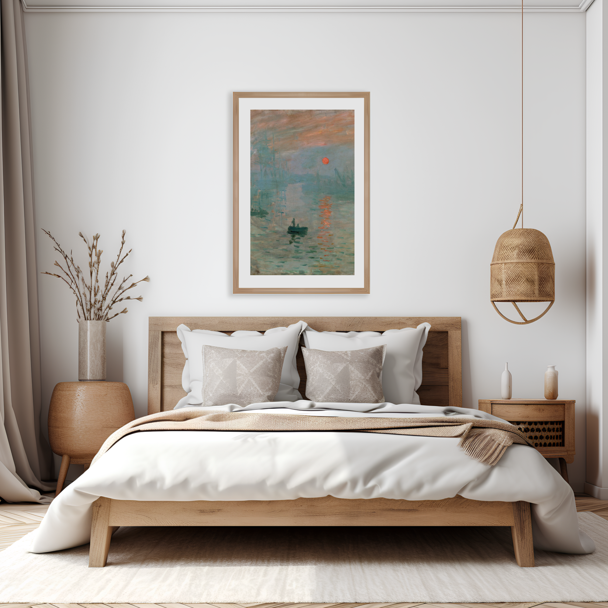 Monet Impression Sunrise printable artwork for bedroom decor