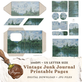 Claude Monet The Seine at Giverny junk journal printable kit with 3 digital pages