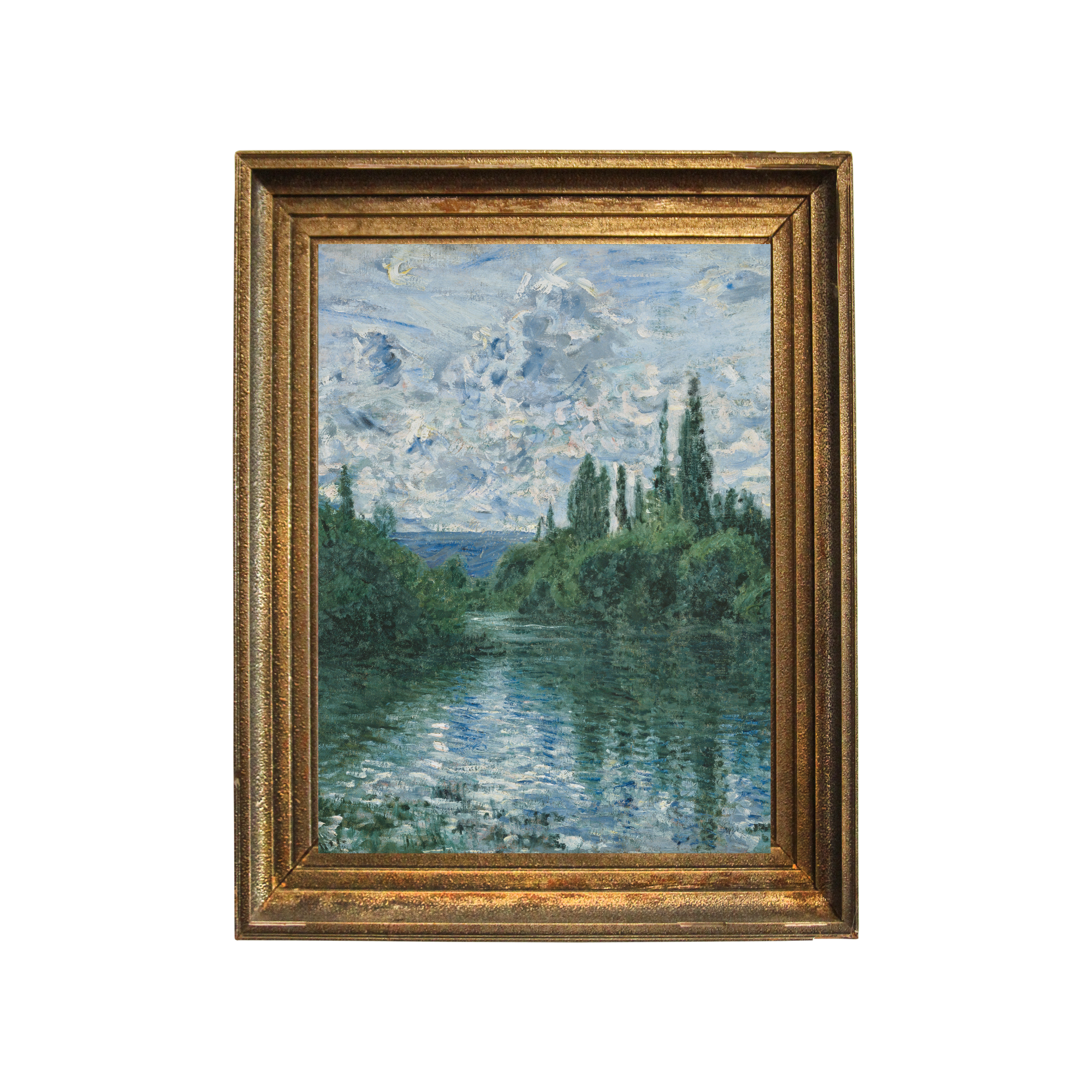 Claude Monet vintage Impressionist landscape framed art print