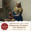 Johannes Vermeer The Milkmaid printable wall art digital download