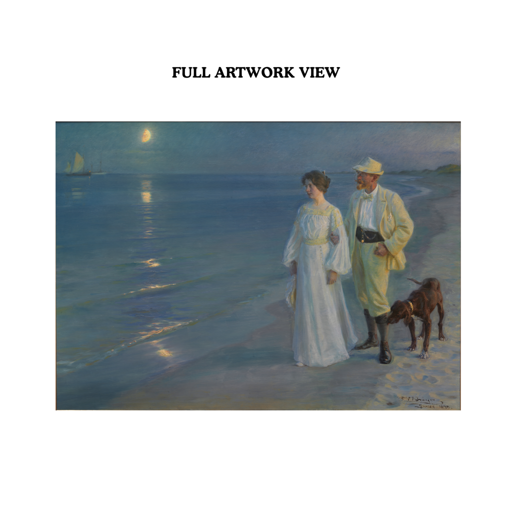 Full view of Peder Severin Kroyer Summer Evening on Skagen's Southern Beach 1893