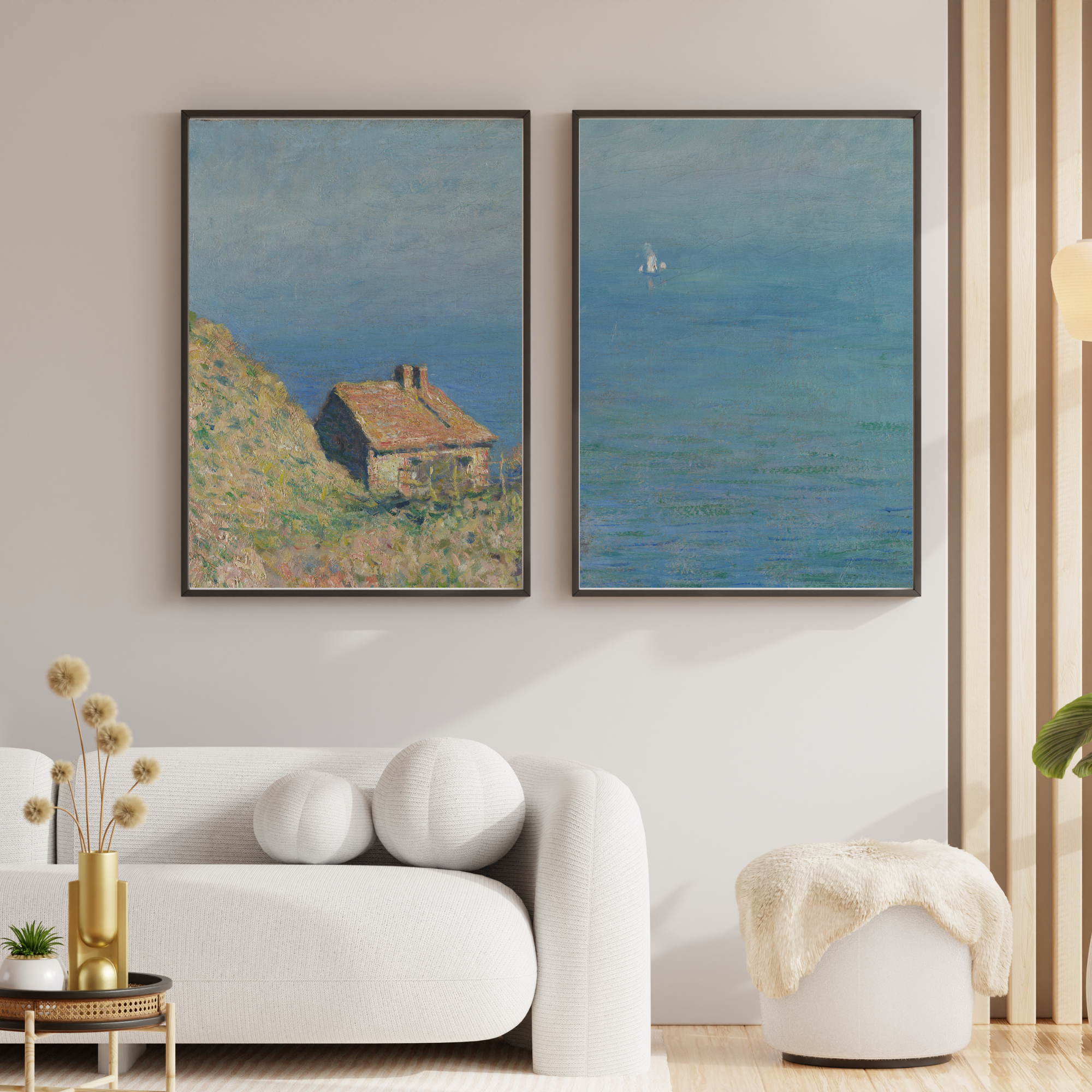 Claude Monet coastal landscape printable gallery wall art