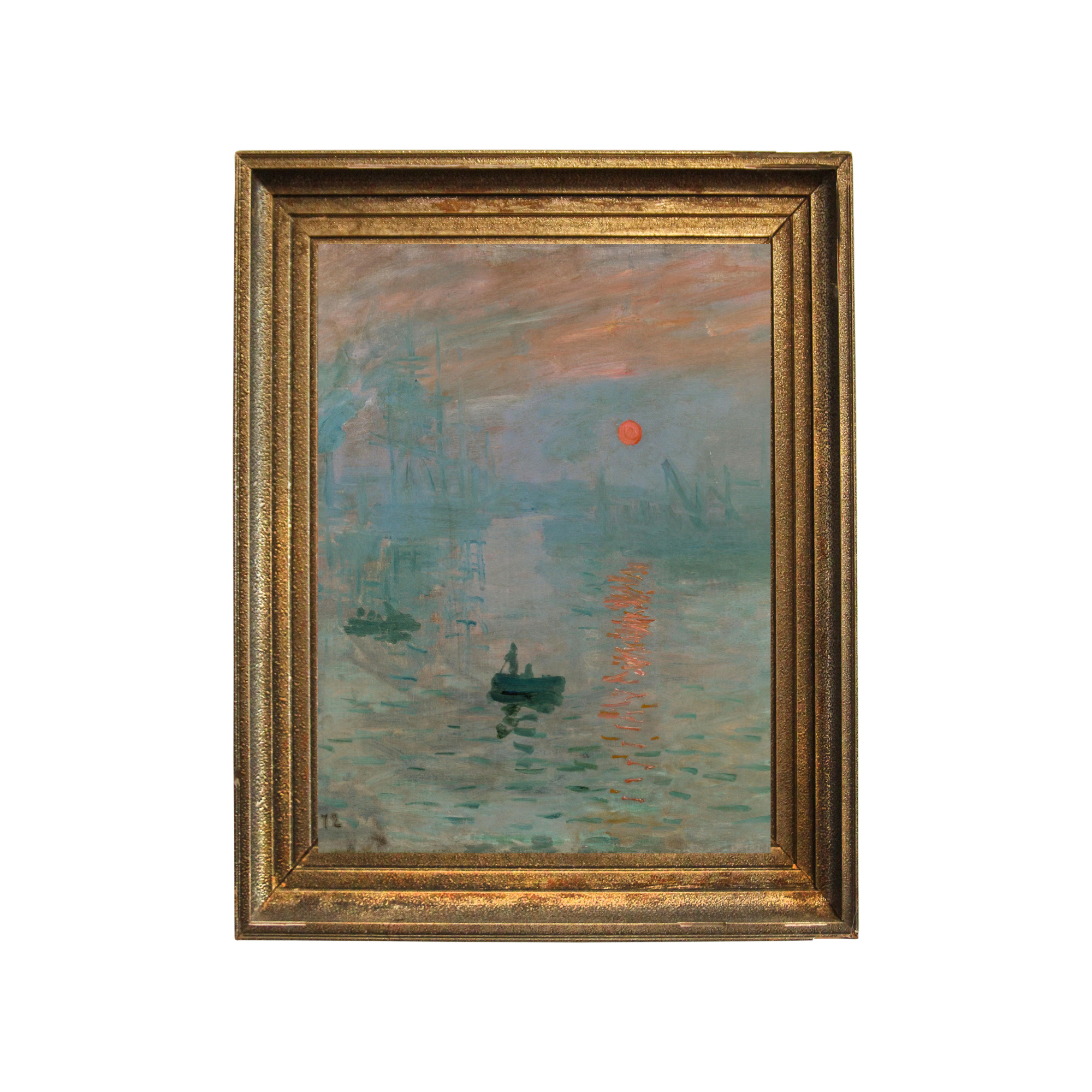 Claude Monet Impression Sunrise framed Impressionist wall art