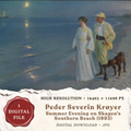Peder Severin Kroyer Summer Evening at Skagen Beach high-resolution printable wall art digital download