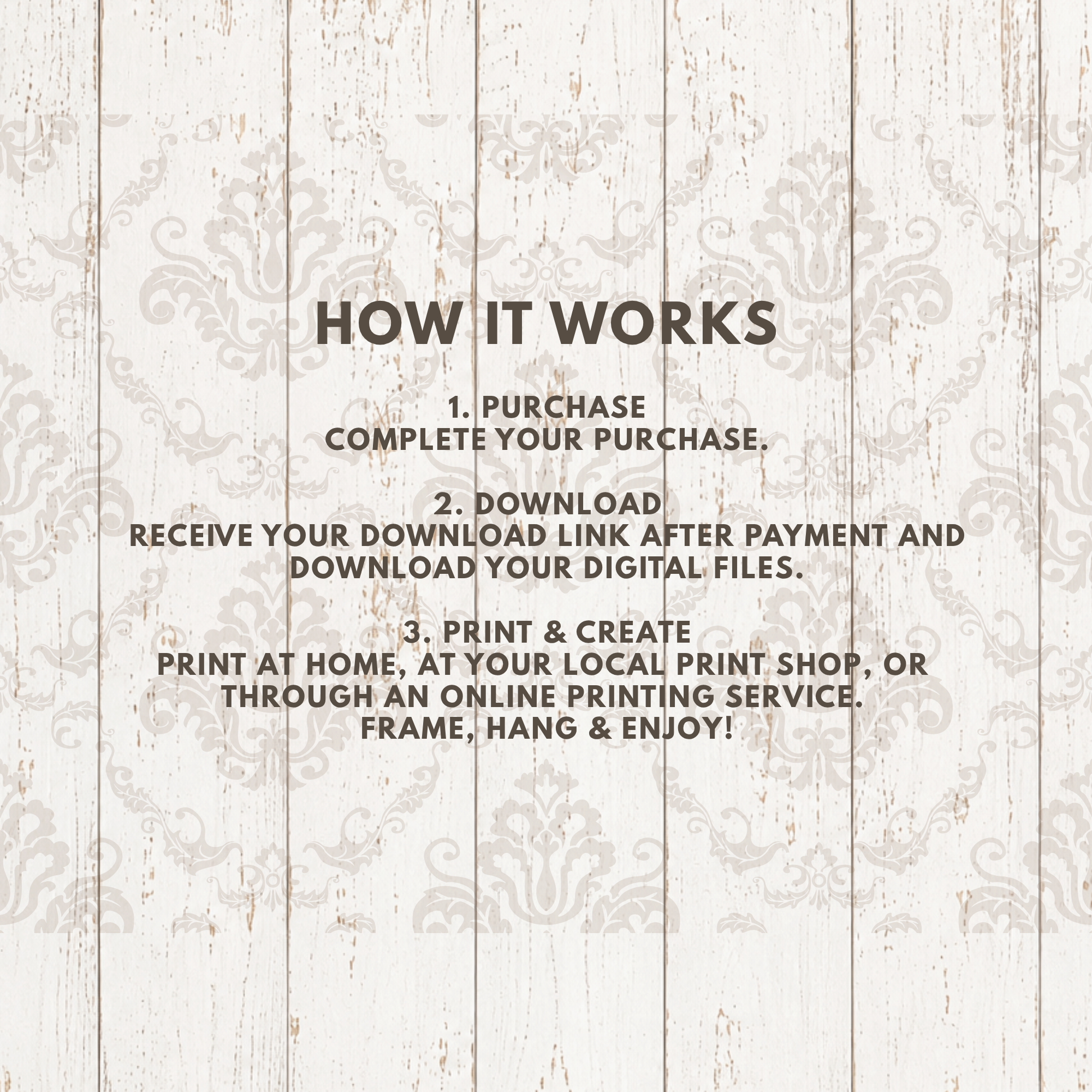 How to download and print digital printable wall art