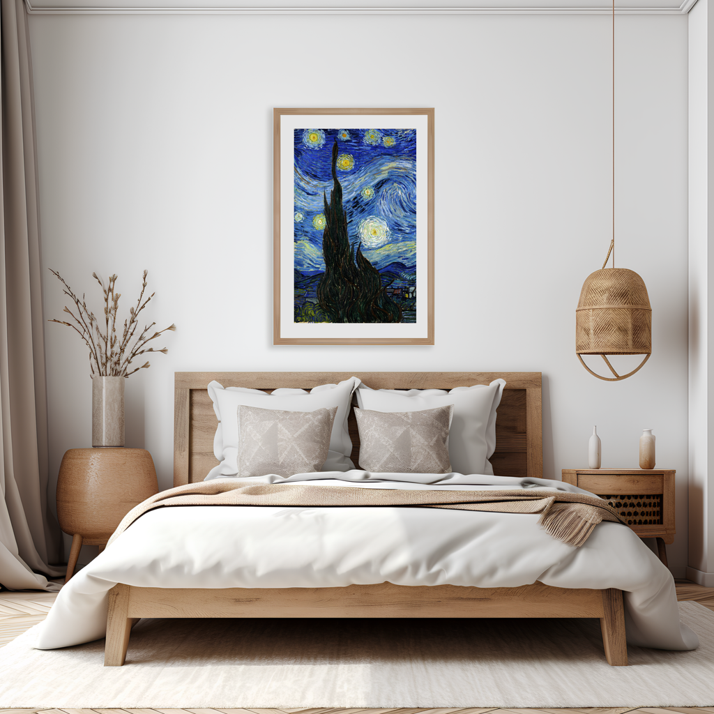 The Starry Night printable artwork bedroom wall decor