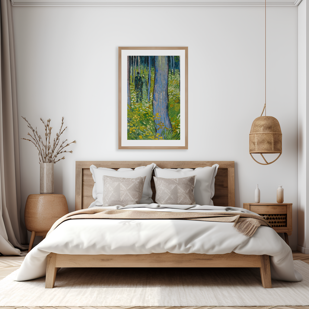 Van Gogh Undergrowth with Two Figures bedroom wall art