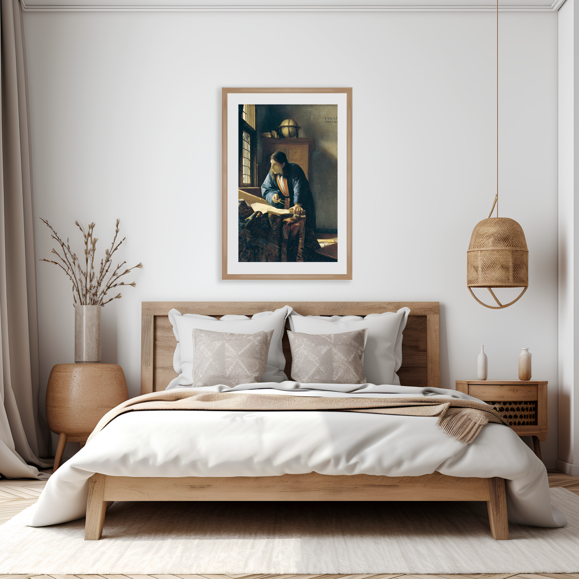 Vermeer The Geographer printable artwork bedroom wall decor